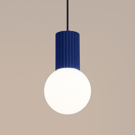 Závěsné svítidlo G9 Round Navy Blue Modern Matte Halo Sollux