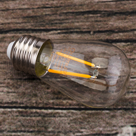 5x Žárovka LED E27, vlákna pro garland ST14 2W = 20W 3000K 220lm Teplá bílá LUMILED