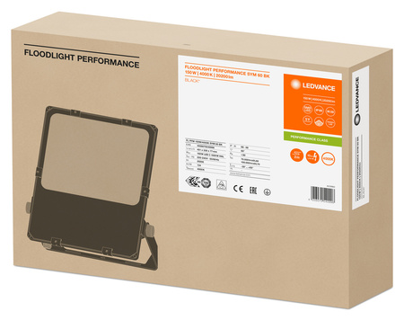 LED reflektor Venkovní reflektor 150W 21000lm 4000K IP66 Černý reflektor Ledvance