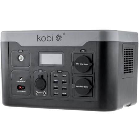 Energy Bank Powerbox Přenosná mobilní napájecí stanice 1800W Premium KOBI