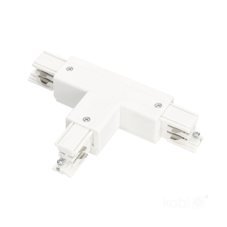 Přípojnicový spínač 3-vodičový T Externí bílý Kobi