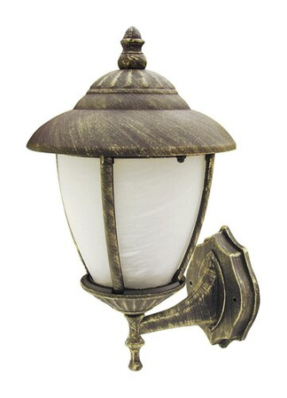 Zahradní lampa LED nástěnná lampa MADRID E27 IP43 Lucerna pro Top Antique Gold RABALUX