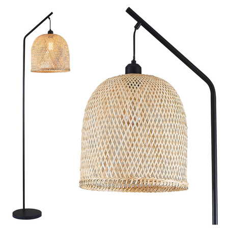 Stojací lampa E27 béžová BAMBOO NATURAL Sanico Goldlux