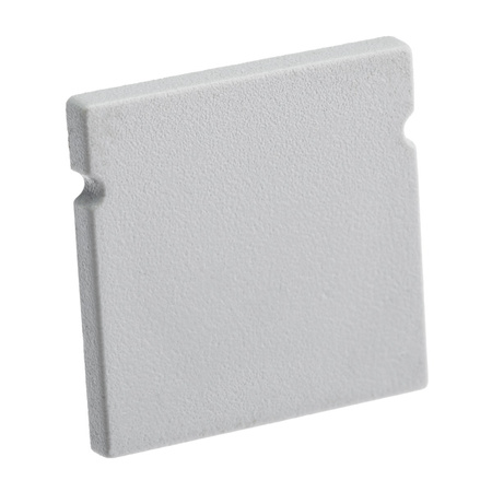 Záslepka pro Povrchový Profil KM38, Plná Šedá Plastová LUMILED