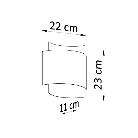 Nástěnné svítidlo IMPACT G9 Up-Down Modern Black SOLLUX