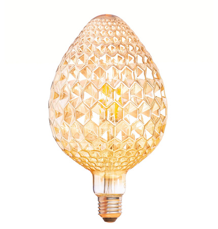 E27 G125 LED žárovka 6W=60W 560lm 2500K Teplá bílá 360° vlákno