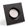 Halogenová Podhledové svítidlo GU10, MR16 Nastavitelná Čtvercová Černá VENTUS LUMILED