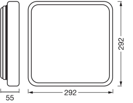 Stropní svítidlo LED Surface Panel 16W 1000lm 3000K teplá bílá Dimmable Brown Orbis Ledvance