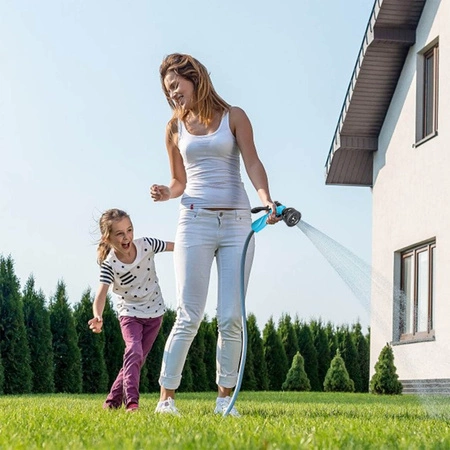 Sada zahradní hadice na vodu 3/4" 50 m, pistolový postřikovač, závitová přípojka, rychloupínací zarážka, rychloupínací 3/4" průchodka CELLFAST