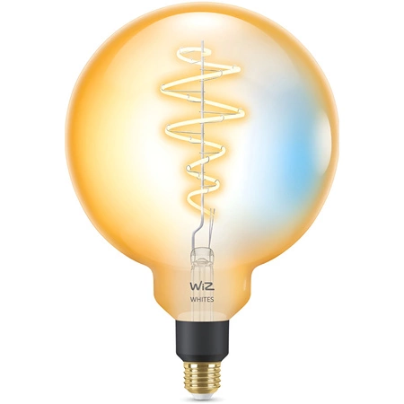LED žárovka E27 Sphere G200 6W = 25W 390lm 2000-5000K TW FILAMENT Amber Smart SMART WiFi Bluetooth App WiZ