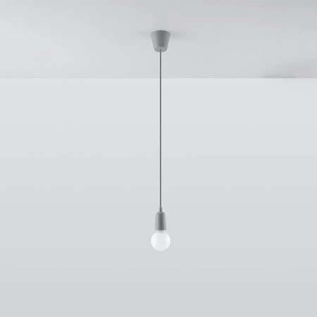 Stropní závěsné svítidlo LED SOLLUX DIEGO E27 Overhang Grey