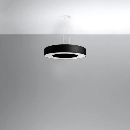 SATURNO SLIM LED závěsné svítidlo 5xE27 Lustr 50 cm černý SOLLUX