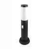 Venkovní zahradní lampa E27 BLACK POST 45 cm s pohybovým a soumrakovým senzorem