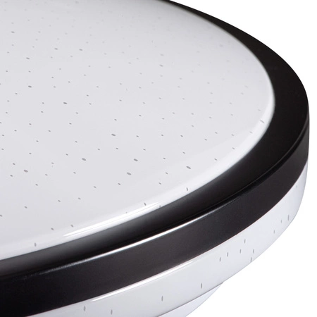 Plafond LED stropní panel Povrchové svítidlo 37W 2680lm CCT Round Black Stmívatelné dálkové ovládání Arvos Kanlux