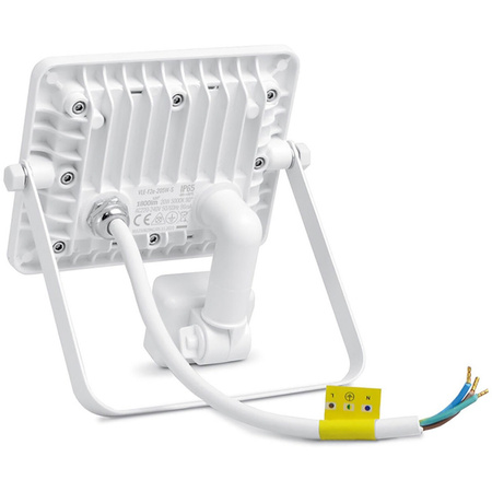 Reflektor LED 20W 1800lm 5000K IP65 Bílý s pohybovým a soumrakovým senzorem VIDEO LUCA