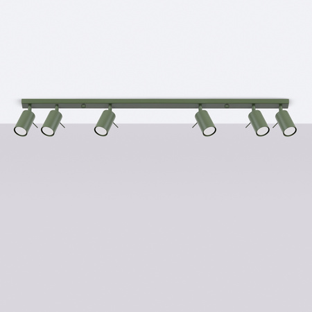 Bodové reflektorové stropní svítidlo Tuba 6x GU10 Olive Ring Bittersweet Shimmer SL.1505 Sollux