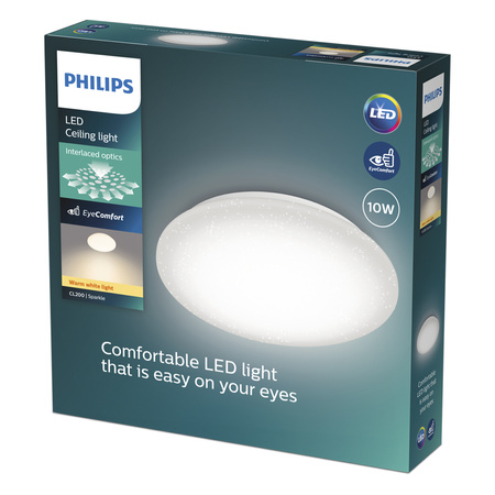 Stropní svítidlo LED Plafond 10W 1000lm 2700K Warm Star Effect Moire CL200 Philips