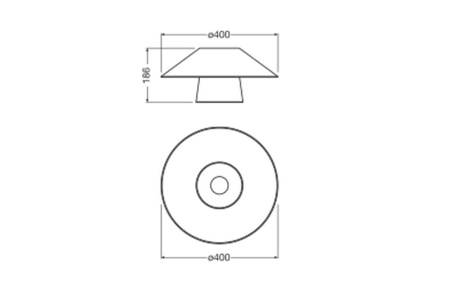 Dekor E27 Bamboo Brown Dekor Ledvance Stropní svítidlo