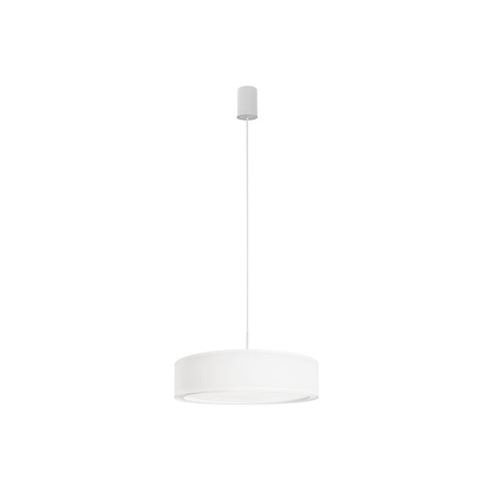 MIST 8942 Nowodvorski Stropní svítidlo bílé 3xE27 závěsné kulaté PVC + ocel 50 cm Minimalistické