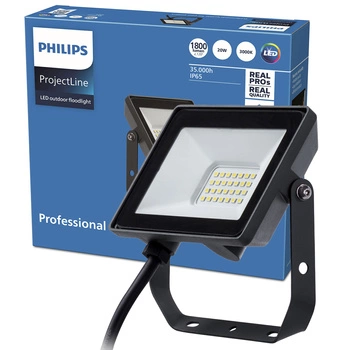 Reflektor LED 20W 1800lm 3000K IP65 Black ProjectLine světlomet PHILIPS