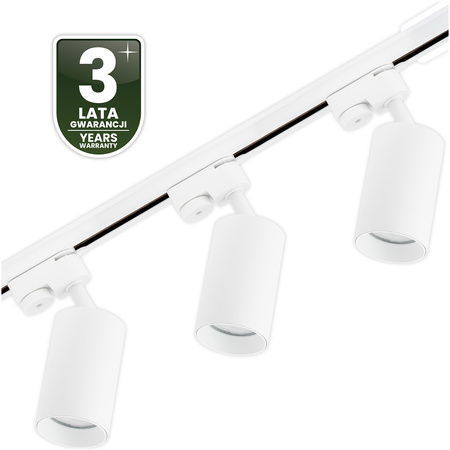 Osvětlovací lišta 1.5m + 3x reflektor lištový, GU10 Bílá SAGI LUMILED