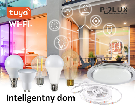 E27 ST64 LED žárovka 5.5W 470lm 1800K-2700K 320° Filament GOLDLUX (Polux) Smart WiFi TUYA