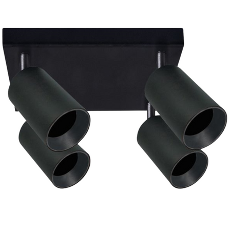 Stropní LED svítidlo nástěnné a stropní svítidlo 4 x GU10 MARIBEL Black GOLDLUX (Polux)