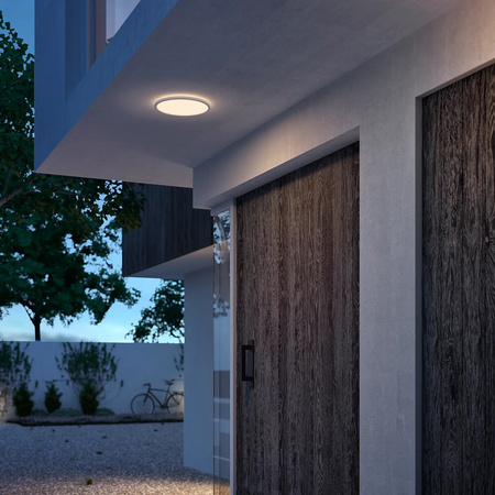 Zahradní LED stropní svítidlo venkovní SUPERSLIM CL550 15W 2700K IP44 stropní kulatá bílá PHILIPS