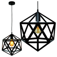 GEOMETRIC IL MIO DENMARK 1xE27 černá stropní lampa - GOLDLUX (Polux)
