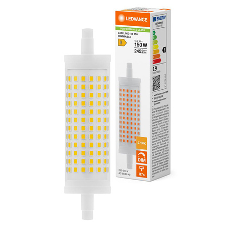 LED žárovka R7s 18,2W = 150W 2452lm 2700K teplá bílá 300° Dimmable Ledvance