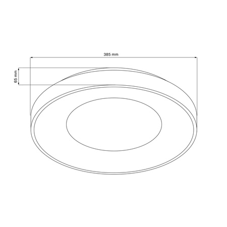 Plafond LED stropní svítidlo 48W 5300lm CCT 120° bílé černé IP44 pilotní stmívatelné Witold Sanico Goldlux