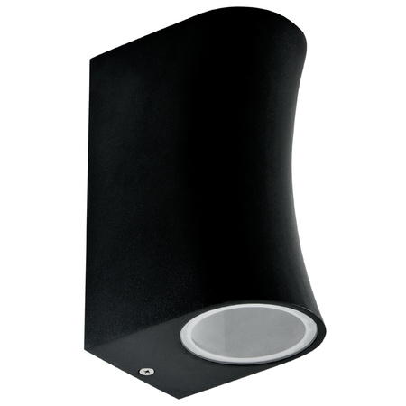 LED zahradní nástěnné svítidlo 2x GU10 BOSTON DOUBLE BLACK GOLDLUX (Polux)