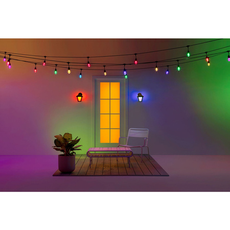 Venkovní LED fasádní nástěnné svítidlo 9,5W RGB SMART WiFi WiZ