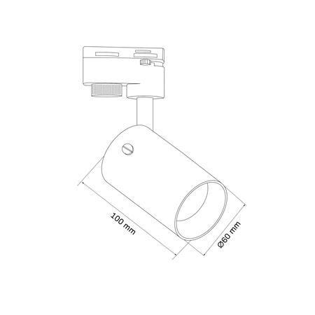 Bodové svítidlo GU10 Luminaire Black SMOKY Sanico Goldlux