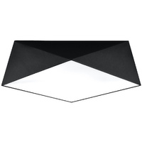 LED stropní svítidlo Plafond HEXA 3xE27 Čtvercové svítidlo 45cm černé SOLLUX
