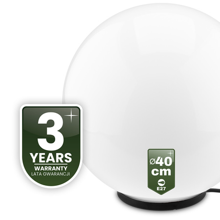 Venkovní lampa E27, KOULE LED IP65 40cm LUMIKULA2 LUMILED