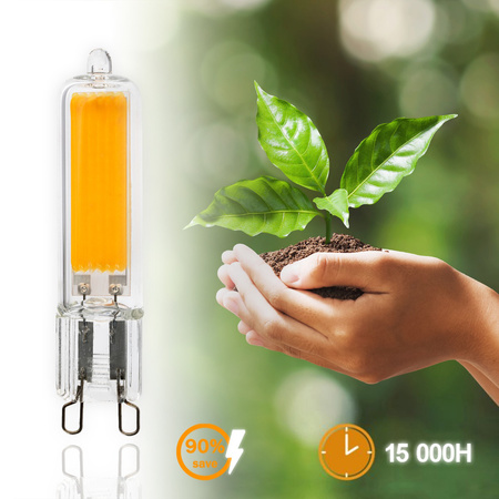 Žárovka LED G9, KAPSLE 5W = 50W 560lm 4000K neutrální bílá 360° COB LUMILED