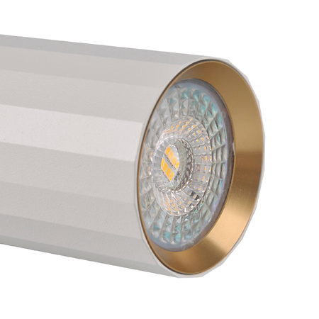 Spot GU10 White Gold NICEA Sanico Goldlux svítidlo pro povrchovou montáž