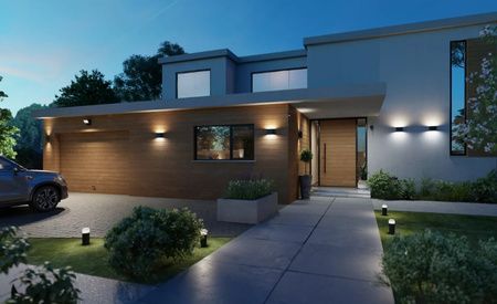 Venkovní/vnitřní nástěnná lampa LED 10,2 W 1020 lm IP44 Dymera Philips