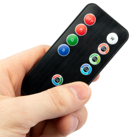 LED solární zahradní lampa zapuštěná RGB koule 30 cm bílá a stříbrná + dálkové ovládání VOLTENO