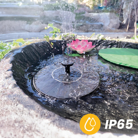 LED HERMES Solární zahradní fontána plovoucí s čerpadlem 180l/h LUMILED