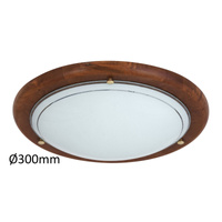 Plafond LED stropní svítidlo Povrchová montáž E27 Hnědá Classic Ufo Rabalux