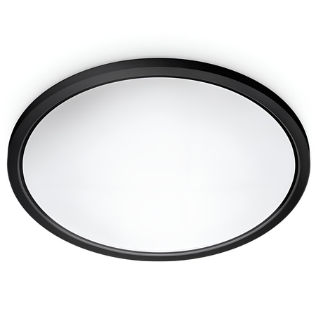 Plafond LED světlo pro povrchovou montáž 32W CCT + RGB Black SMART WiFi WiZ