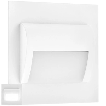 Decorus 9 LED 1.2W bílé PROVERO schodišťové svítidlo. stud