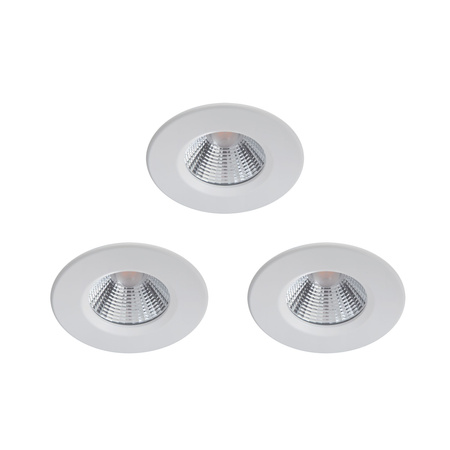 3x LED halogenové svítidlo DIVE 5,5W 2700K 350lm IP65 kulaté bílé stmívatelné PHILIPS