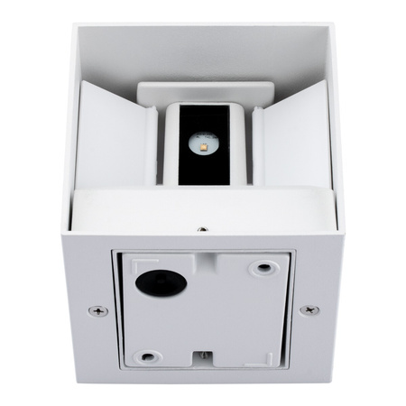 LED zahradní nástěnné svítidlo Venkovní fasádní svítidlo 2x3W 4000K Nastavitelné nahoru a dolů Bílá