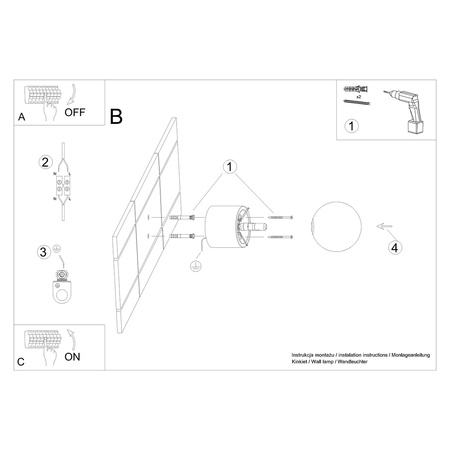 Nástěnné svítidlo BOOMO G9 Dřevěné moderní SOLLUX