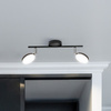 Pásková LED STROPNÍ LAMPA GOLDLUX (Polux) CAPRI 2x5W ČERNÁ 3000K