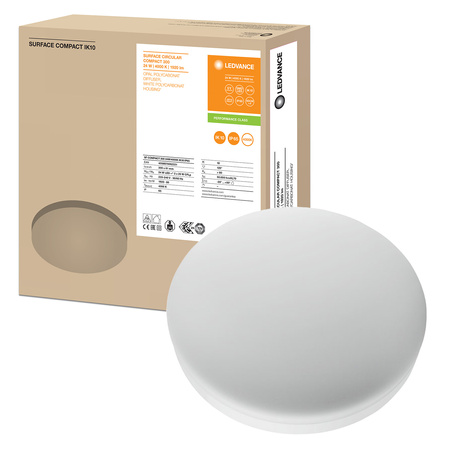 LED COMPACT IK10 24W 4000K LEDVANCE Neutrální bila nástěnné stropní svítidlo