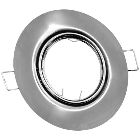 3x GOLDLUX (Polux) pohyblivá halogenová žárovka. kulatá. nikl + GU10 3.5W LED žárovka